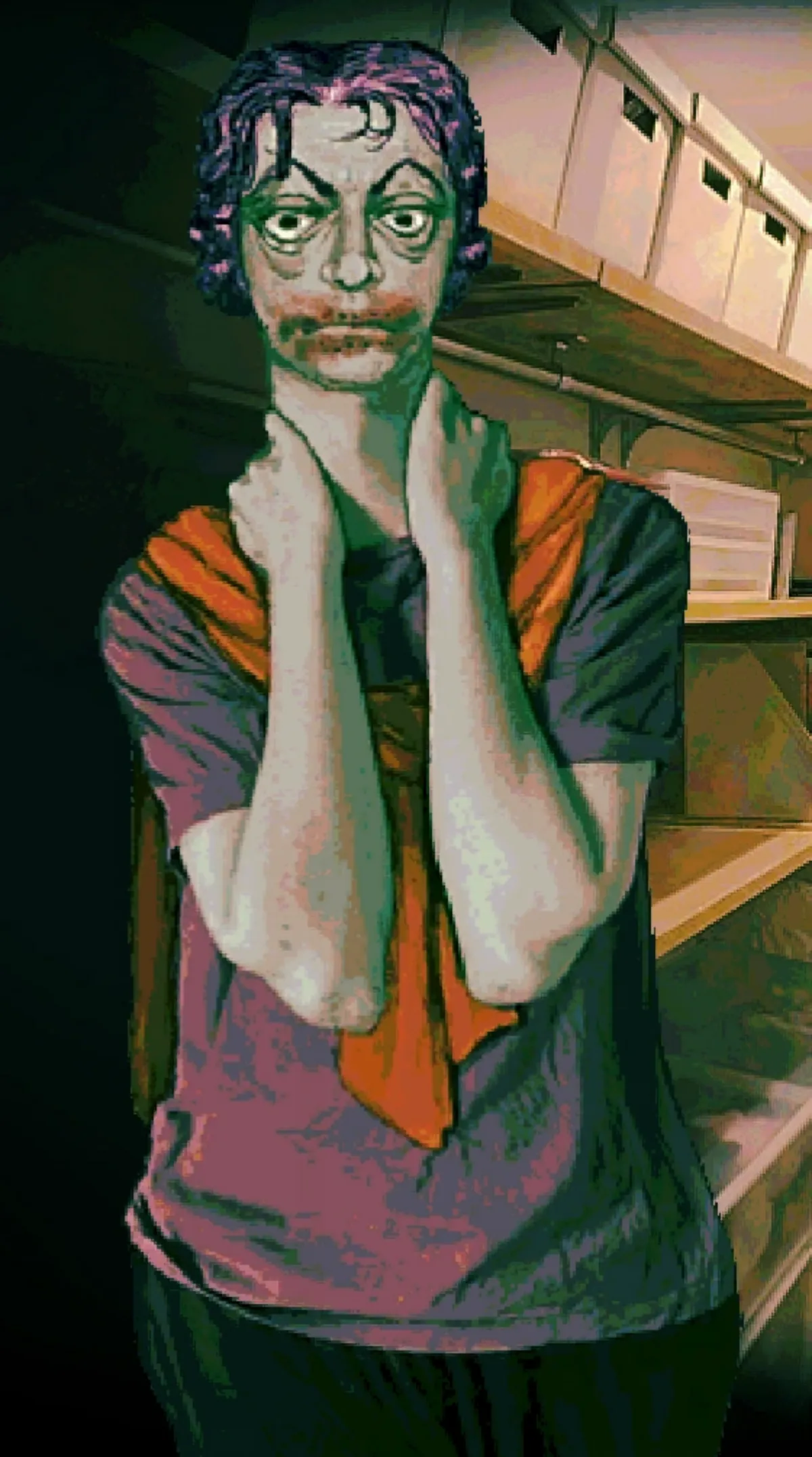Mouth-Sewn Shut Guy